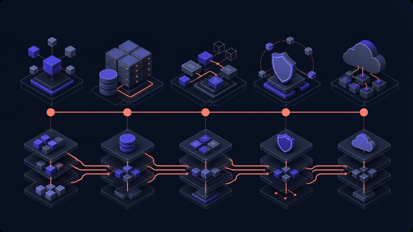 Cycle de vie sur cinq ans d’une application web avec ses coûts de conception, exploitation, maintenance et évolution.