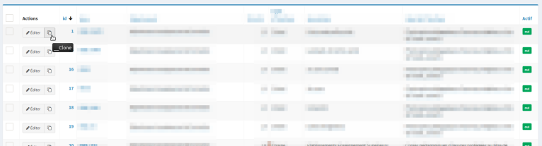 Symfony / Sonata : Ajouter une fonction clone dans un CRUD