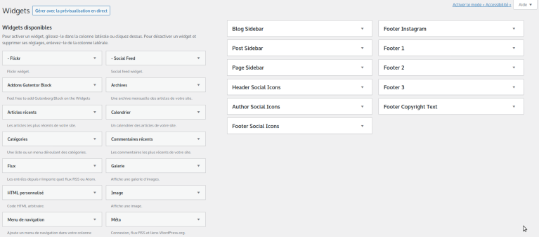 WordPress : Désactiver l’éditeur Gutenberg dans l’administration des widgets