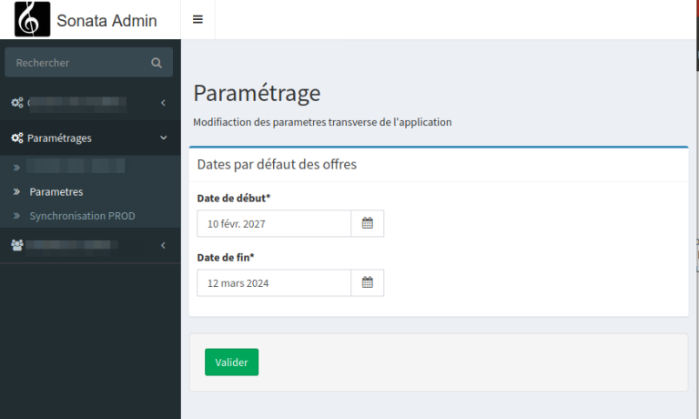 Symfony 4 / Sonata : Créer une interface de paramétrage.