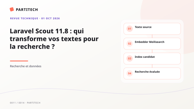 Laravel Scout 11.8 : qui transforme vos textes pour la recherche ?