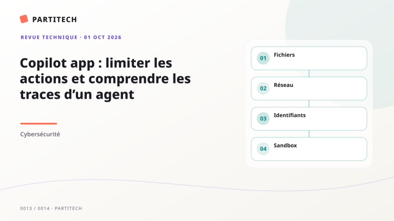 Copilot app : limiter les actions et comprendre les traces d’un agent