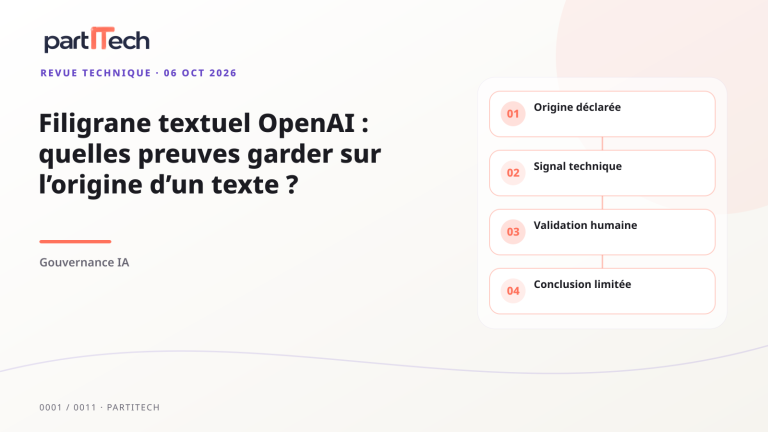 Filigrane textuel OpenAI : quelles preuves garder sur l’origine d’un texte ?