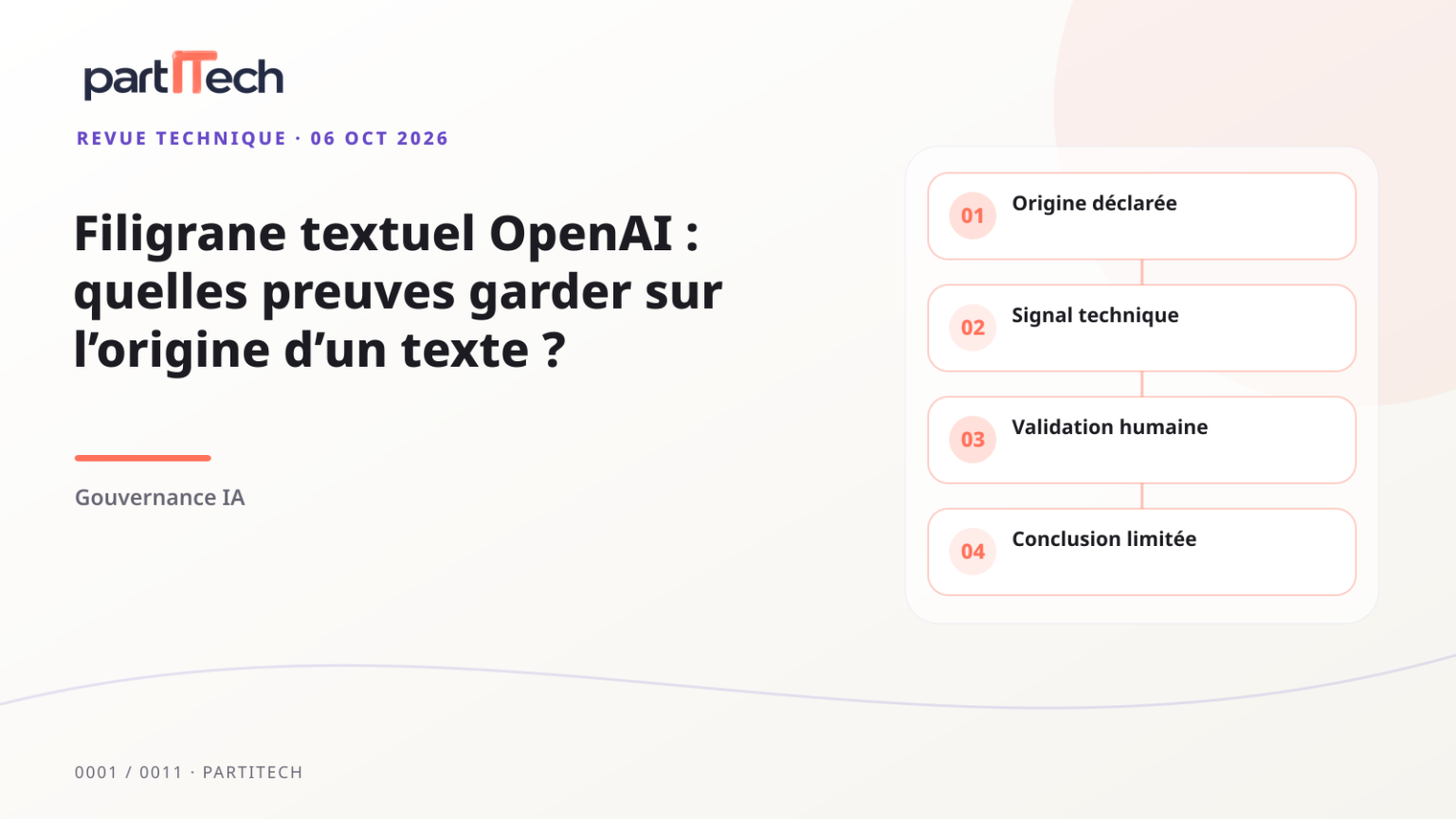 Signal de provenance séparé de la vérification du contenu et de la responsabilité de publication