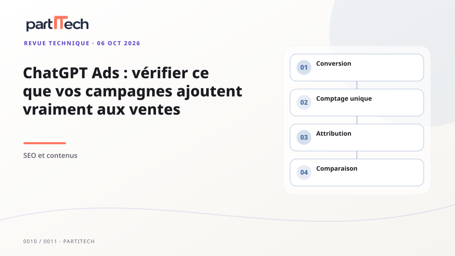 Illustration originale : conversion, comptage unique, attribution, comparaison
