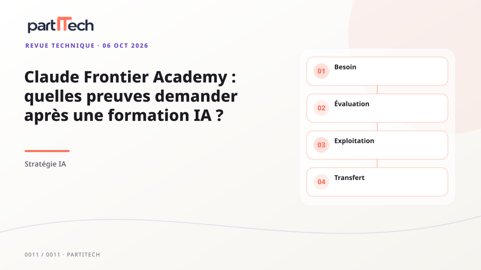 Illustration originale : besoin, évaluation, exploitation, transfert